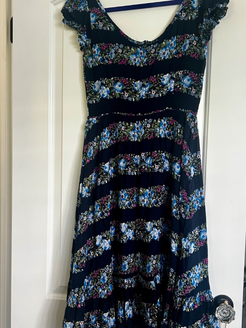 Collectif Vintage Carmenl Folk Floral Gypsy Dress - Picture 2 of 5